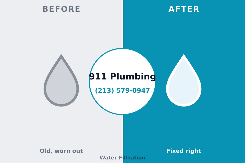 Before and after: plumbing company South Haven, IN